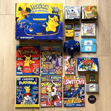 Nintendo 64 Pokemon Pikachu-systeem + spellen beschikbaar voor biedingen