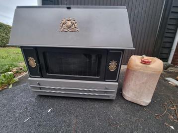 Mazoutkachel met 200liter mazout beschikbaar voor biedingen