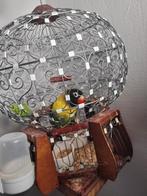 Oiseau avec cage + nourriture, Maison & Meubles, Lampes | Lampes de table, Comme neuf, Enlèvement ou Envoi