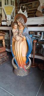 Prachtig groot Mariabeeld met kindje Jezus., Antiek en Kunst, Ophalen of Verzenden