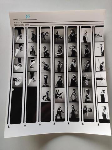 Eind jaren 70, mime clown foto's   beschikbaar voor biedingen