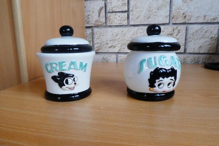 Betty Boop en Bimbo Crème & Sugar 1995 Vandor, Verzamelen, Beelden en Beeldjes, Nieuw, Mens, Ophalen of Verzenden