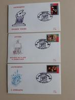 FDC uitgave nr P1047/P1048 en P1049, Postzegels en Munten, Met envelop, Kunst, Ophalen of Verzenden, Gestempeld