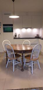Ovale tafel 100€, Huis en Inrichting, Tafels | Eettafels, Ophalen, Ovaal, Eikenhout