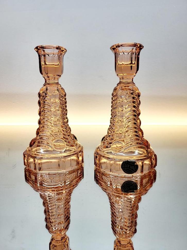 val saint lambert kandelaar Edgard, Antiek en Kunst, Antiek | Glaswerk en Kristal, Ophalen of Verzenden