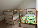Ikea omkeerbaar bed, Huis en Inrichting, 90 cm, Eenpersoons, Wit, Zo goed als nieuw