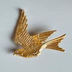 Broche vogel goudmetaal, Overige materialen, 4 tot 7 cm, Ophalen of Verzenden, Zo goed als nieuw