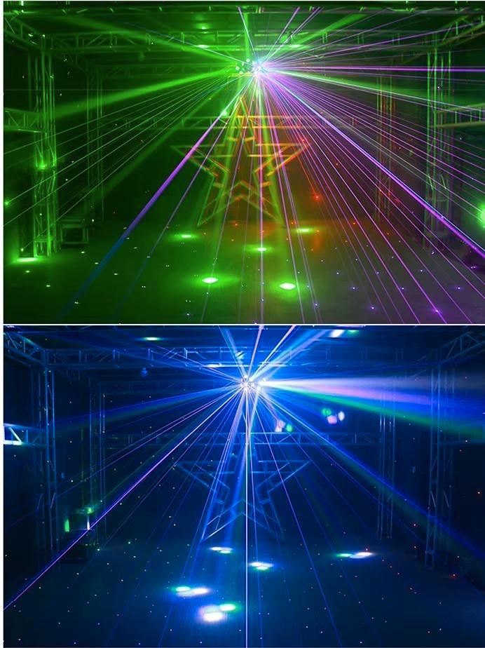 Nieuwe First Class Tripple Helicopter 18 x 40W RGBW +RGB Las, Muziek en Instrumenten, Licht en Laser, Nieuw, Licht, Geluidgestuurd