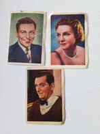 3 x filmsterren Nestle jaren 50, Verzamelen, 1940 tot 1960, Gebruikt, Prent, Verzenden