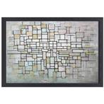 Composition n 11 - Toile Piet Mondrian + cadre de cuisson 7, Envoi, Création originale, 50 à 75 cm, 50 à 75 cm
