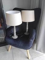 Tafellampen 2 stuks landelijk, Ophalen, Zo goed als nieuw, Stof, 50 tot 75 cm