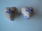 couvercle en forme de coeur pot Delft Calor bleu peint à la, Antiquités & Art, Antiquités | Céramique & Poterie, Enlèvement ou Envoi