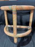 Vintage rotan Italiaans tafeltje, Huis en Inrichting, Ophalen of Verzenden, Zo goed als nieuw