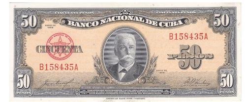 Cuba, 50 pesos, 1950, UNC, Timbres & Monnaies, Billets de banque | Amérique, Billets en vrac, Amérique centrale, Envoi