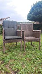 6 tuinstoelen met kussens, Tuin en Terras, Ophalen, Gebruikt