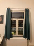 Donkergroene gordijnen, Huis en Inrichting, Stoffering | Gordijnen en Lamellen, Ophalen, 100 tot 150 cm, Zo goed als nieuw, 150 tot 200 cm