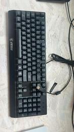 Qwerty toetsenbord MSI, Computers en Software, Toetsenborden, MSI, Gaming toetsenbord, Ophalen of Verzenden, Zo goed als nieuw
