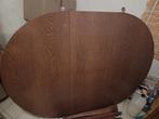 Eettafel + 4 stoelen, Huis en Inrichting, Tafels | Eettafels, Ophalen, Gebruikt, 100 tot 150 cm, Eikenhout