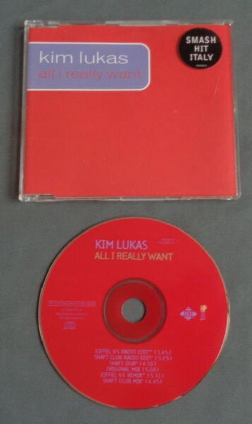 KIM LUKAS All I really want Eiffel 65 radio edit CD MAXI SIN, Cd's en Dvd's, Cd Singles, Gebruikt, Ophalen of Verzenden