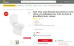 Toilette sur pied comme neuve | Roca duoblock Athena, Enlèvement, Comme neuf, Toilettes