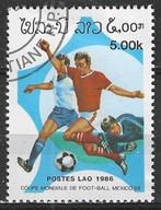Laos 1986 - Yvert 697 - Wereldbeker Voetbal in Mexico (ST), Postzegels en Munten, Verzenden, Gestempeld