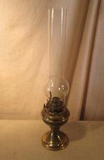 Belle lampe à huile ancienne en cuivre - 41 cm, Enlèvement ou Envoi