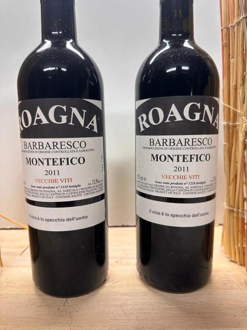 Roagna Montefico Barbaresco Vecchie Viti 2011 - 2 fl, Verzamelen, Wijnen, Nieuw, Rode wijn, Italië, Vol, Ophalen of Verzenden