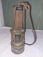 oude mijnwerkerslamp, begin 1900, Antiek en Kunst, Curiosa en Brocante, Ophalen of Verzenden