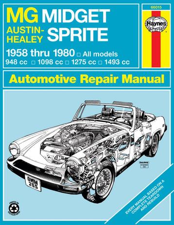Werkplaats handboek HAYNES MG Midget - Healey Sprite beschikbaar voor biedingen