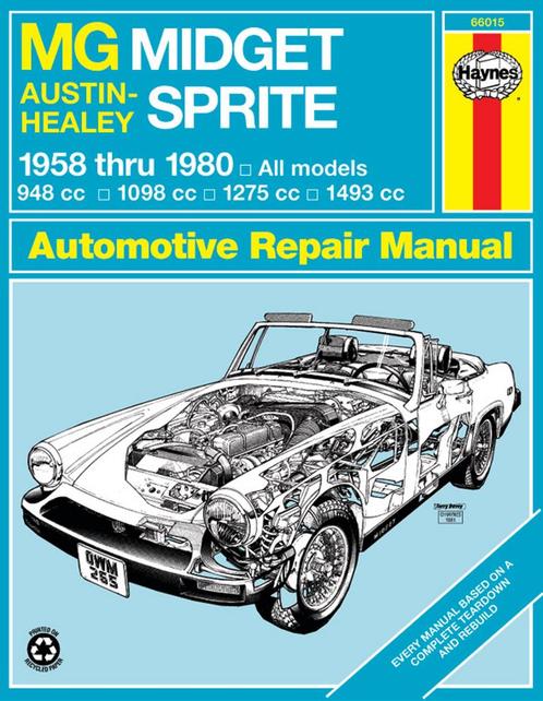 Werkplaats handboek HAYNES MG Midget - Healey Sprite, Auto-onderdelen, Overige Auto-onderdelen, MG, Austin, Nieuw, Ophalen of Verzenden