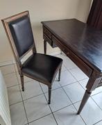 meuble de bureau en chêne massif + chaise en cuir, Enlèvement, Utilisé, Bureau