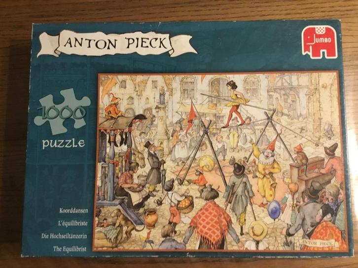 Puzzel Jumbo 1000 stukjes Anton Pieck koorddanser (NIEUW), Hobby en Vrije tijd, Denksport en Puzzels, Nieuw, Legpuzzel, 500 t/m 1500 stukjes