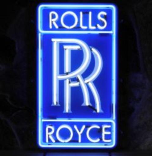 Rolls Royce neon en veel andere auto garage showroom neons, Verzamelen, Merken en Reclamevoorwerpen, Nieuw, Lichtbak of (neon) lamp