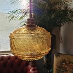 Trois magnifiques lampes suspendues vintage ambrées, Enlèvement ou Envoi