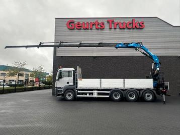 MAN TGS 35.460 8X4-4 BL OPEN LAADBAK MET EFFER 215/4S KRAAN  beschikbaar voor biedingen