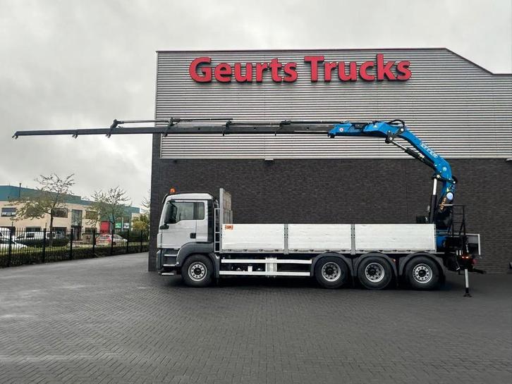 MAN TGS 35.460 8X4-4 BL OPEN LAADBAK MET EFFER 215/4S KRAAN, Auto's, Vrachtwagens, MAN, Diesel, Euro 6, Automaat, BTW verrekenbaar
