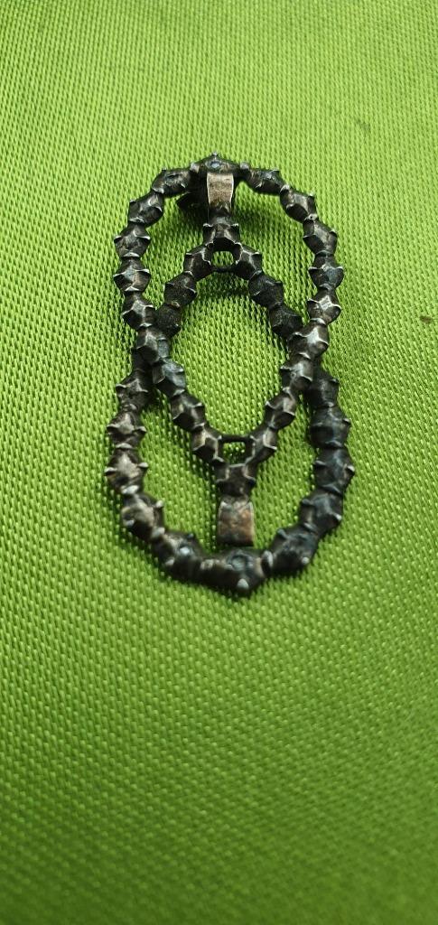 broche-sierspeld;hartje glasparels, camee,klavertje 4, Handtassen en Accessoires, Broches, Zo goed als nieuw, Verzenden