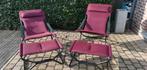 Lafuma mobilier gewattteerde relaxzetel met voetbank, Tuin en Terras, Ophalen