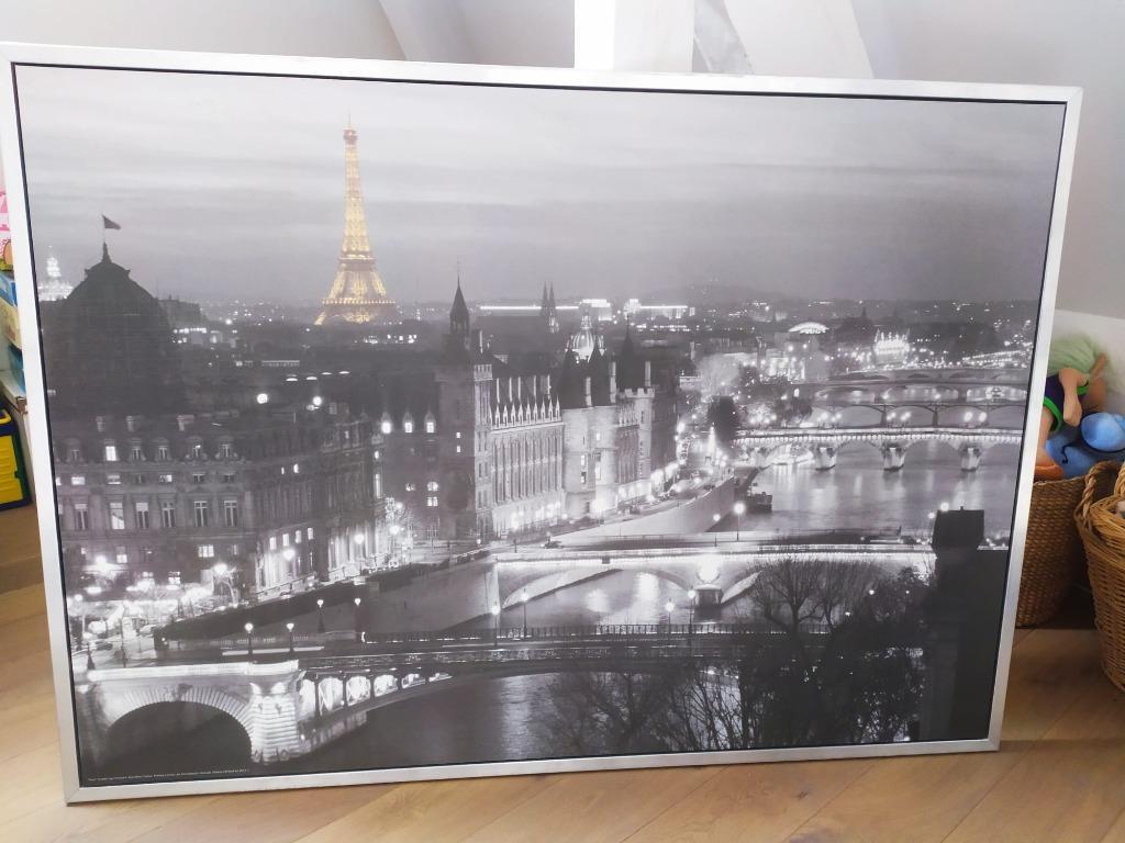 werkelijk gemiddelde Gewoon doen ② PARIJS - POSTER geplakt op ingelijst hout Ikea VILSHULT seri — Kunst |  Schilderijen | Klassiek — 2dehands
