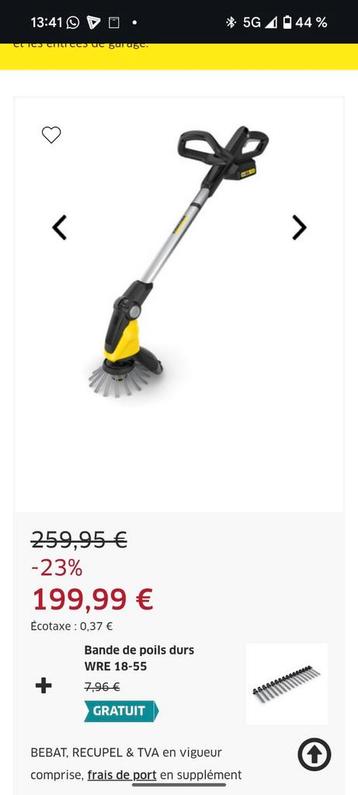 Karcher Désherbeur à batterie WRE 18-55 Battery Set

 beschikbaar voor biedingen