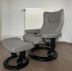 Stressless Design Fauteuil incl. Voetenbank, Ophalen, 100 tot 125 cm, Zo goed als nieuw, Leolux FSM De Toekomst Prominent Himolla Hukla De Sede Cassina