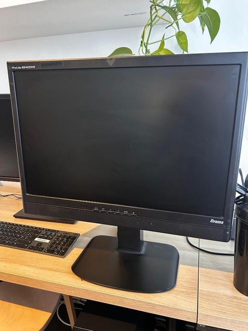 Écran iiyama ProLite B2403WS – 24 pouces – Parfait état, Computers en Software, Monitoren, Gebruikt, 60 Hz of minder, HDMI, TN