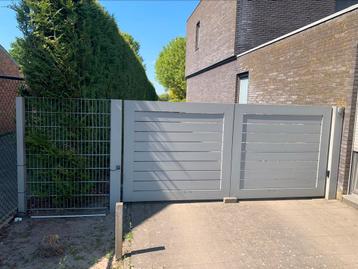 Automatische aluminium poort, Tuin en Terras, Ophalen, Gebruikt, Aluminium