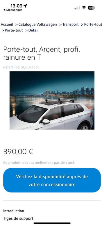 Originele Vw Tiguan 2 dakdragers beschikbaar voor biedingen