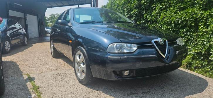 Alfa Romeo 156 2.0 selspeed semi-auto, Auto's, Alfa Romeo, Bedrijf, Te koop, Benzine, Berline, 4 deurs, Automaat, Blauw, Zwart