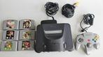Nintendo 64 console met 6 Nintendo 64 games, Games en Spelcomputers, Spelcomputers | Nintendo 64, Ophalen of Verzenden, Met 1 controller