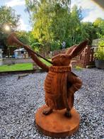 Standbeeld van een konijn, ALICE in Wonderland gietijzer, Tuin en Terras, Ophalen, Nieuw, Metaal, Dierenbeeld