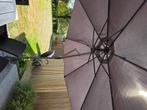 Aangekocht in mei parasol met voet, Tuin en Terras, Ophalen