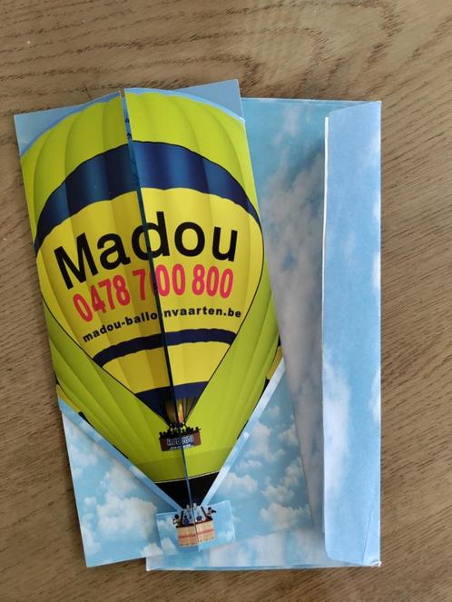 Ballonvaart Madou (4 personen), Tickets en Kaartjes, Overige Tickets en Kaartjes, Drie personen of meer
