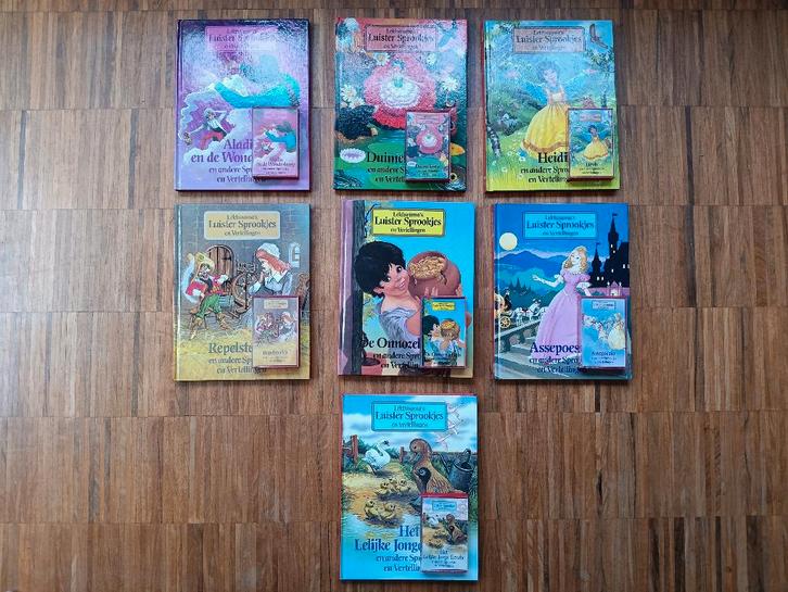 Set van 7 luistersprookjes met cassettes van Lecturama, Boeken, Sprookjes en Fabels, Zo goed als nieuw, Ophalen of Verzenden